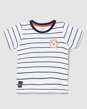 striped round-neck t-shirt