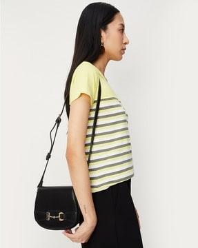 striped round-neck t-shirt