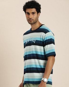 striped round-neck t-shirt