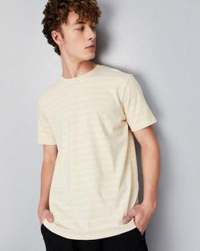 striped round-neck t-shirt