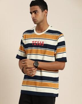 striped round-neck t-shirt