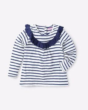 striped round-neck t-shirt