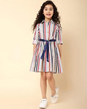 striped shirt dress