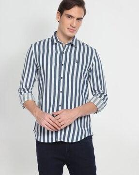 striped shirt with full sleeves