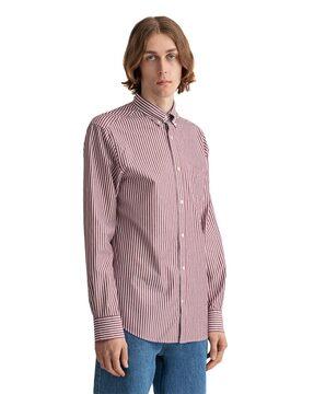 striped shirt with patch pocket