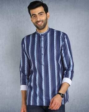 striped short kurta