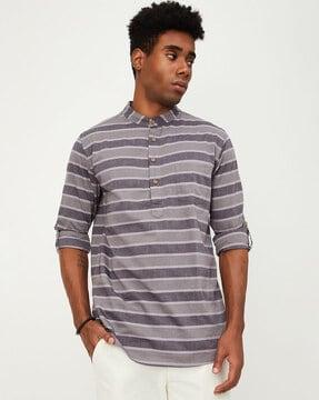 striped short kurta