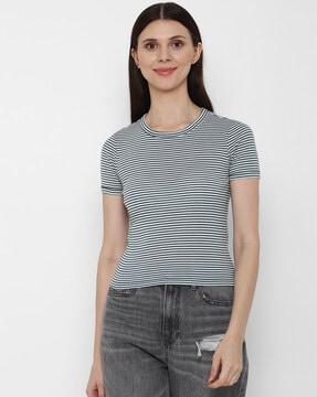 striped short sleeves t-shirt