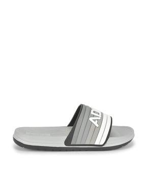 striped slides flip-flops