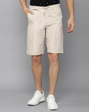 striped slim fit city shorts