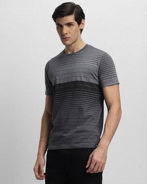 striped slim fit crew-neck t-shirt