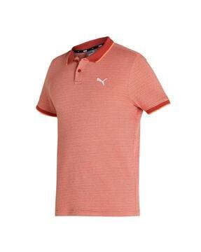 striped slim fit polo t-shirt