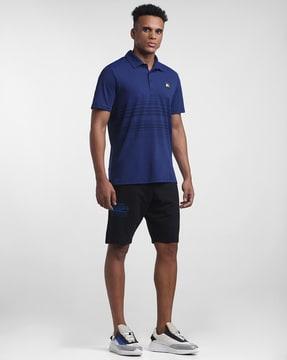 striped slim fit polo t-shirt