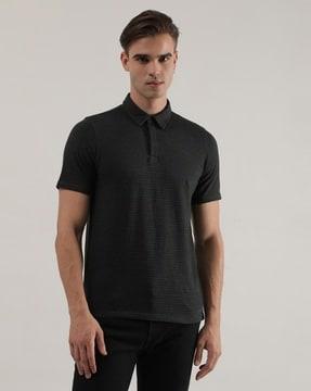 striped slim fit polo t-shirt