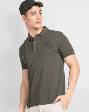 striped slim fit polo t-shirt