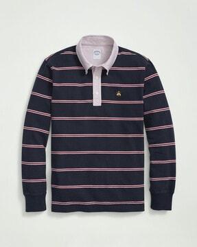 striped slim fit polo t-shirt