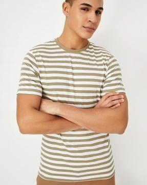 striped slim fit polo t-shirt