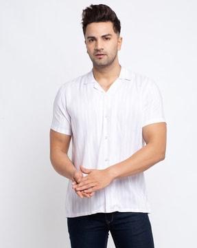 striped slim fit shirt