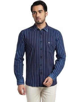 striped slim fit shirt