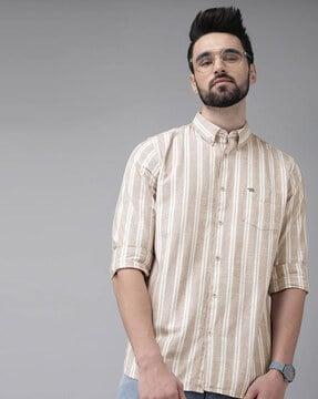 striped slim fit shirt