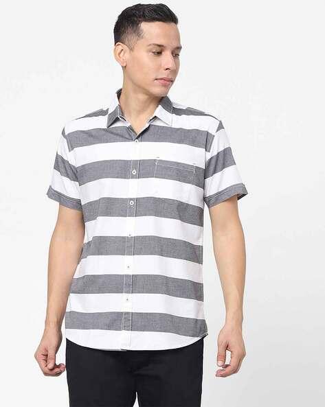 striped slim fit shirt