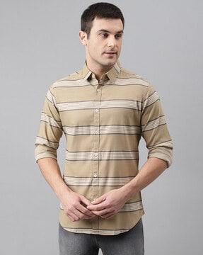 striped slim fit shirt