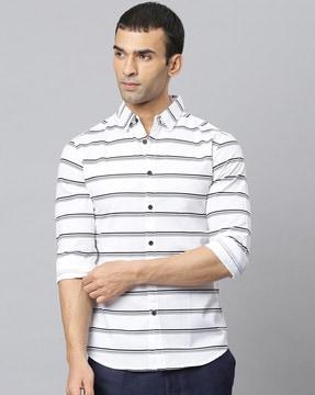 striped slim fit shirt