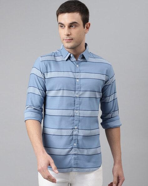 striped slim fit shirt