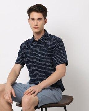 striped slim fit shirt