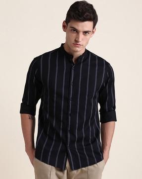 striped slim fit shirt