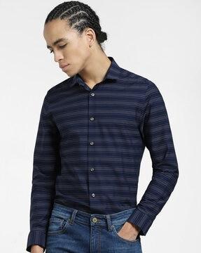 striped slim fit shirt