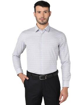 striped slim fit shirt