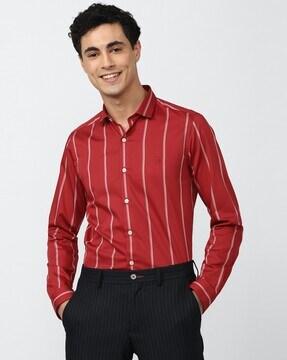 striped slim fit shirt