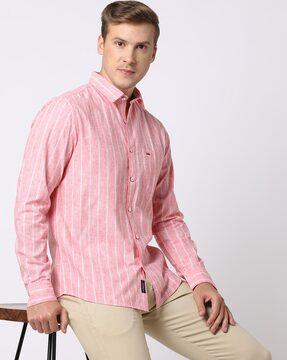 striped slim fit shirt