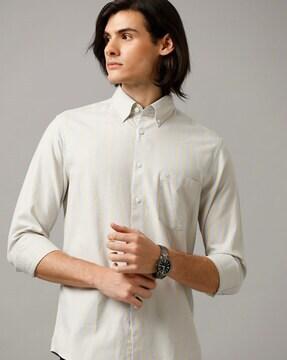 striped slim fit shirt