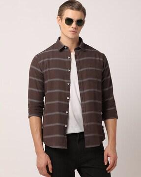 striped slim fit shirt