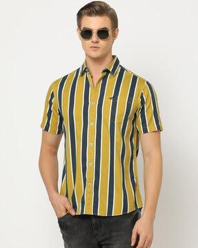 striped slim fit shirt