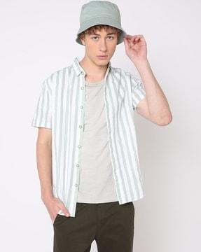 striped slim fit shirt