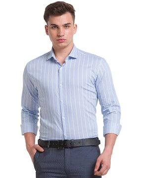 striped slim fit shirt