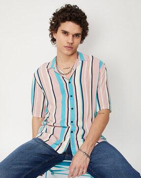 striped slim fit shirt