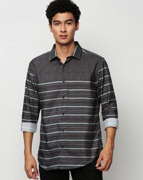 striped slim fit shirt