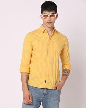 striped slim fit shirt