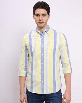 striped slim fit shirt