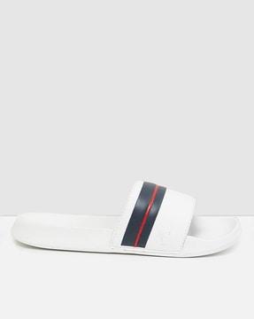 striped slip-on sliders
