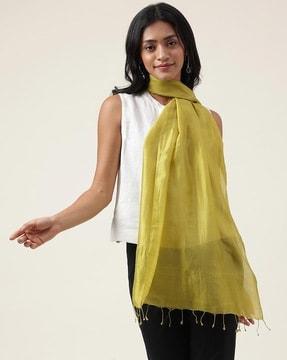 striped stole with tassels