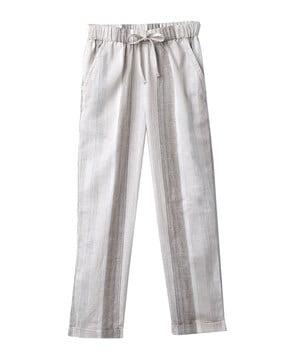 striped straight fit pant