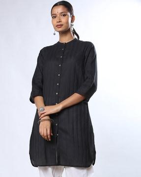 striped straight kurta