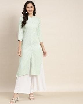 striped straight kurta