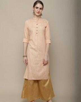 striped straight kurta