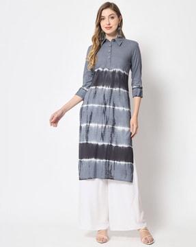 striped straight kurta